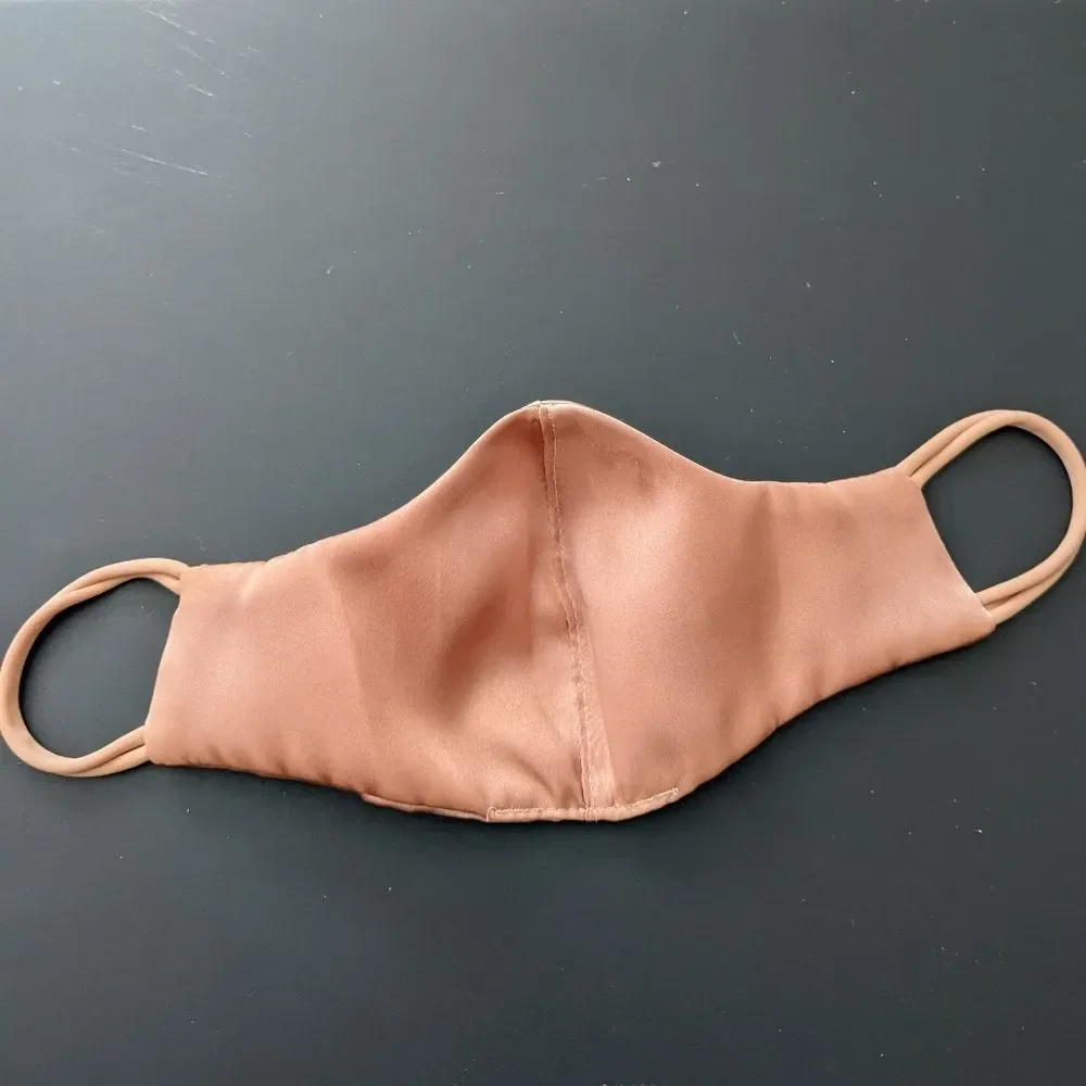 5/$25! New Satin Mask Rose Gold Child Size